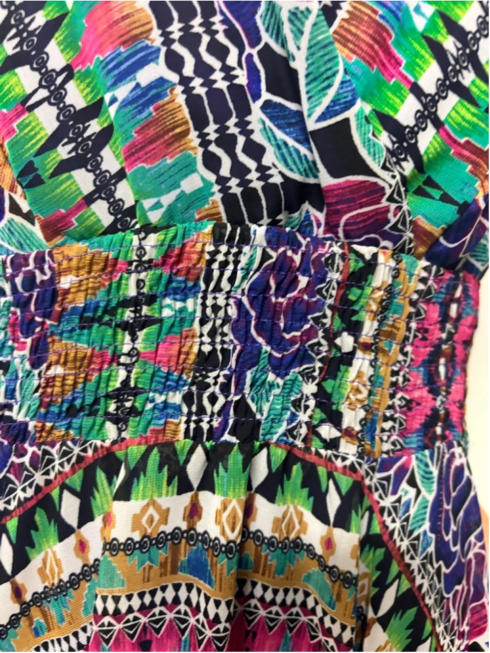 Rabbit Rabbit Rabbit Designs Multicolor Asymmetrical Dress Size 12 - Picture 7 of 10